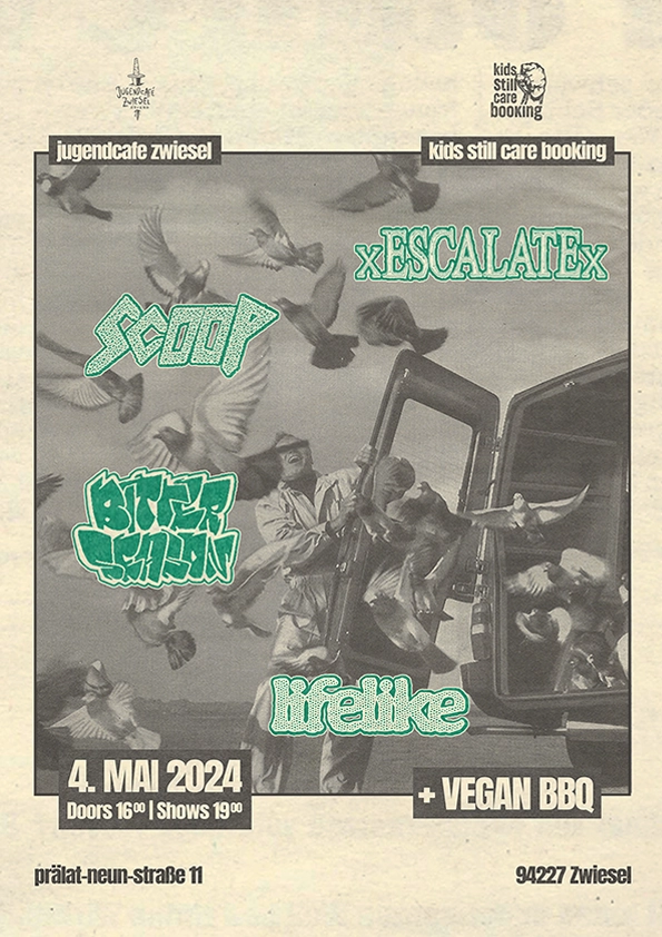 Escalate, Scoop, Bitter Season, Lifelike im Jugendcafe Kaff Zwiesel