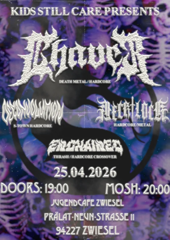 Chaver, Deconvolution, Necklock, Enchainer im Jugendcafe Zwiesel