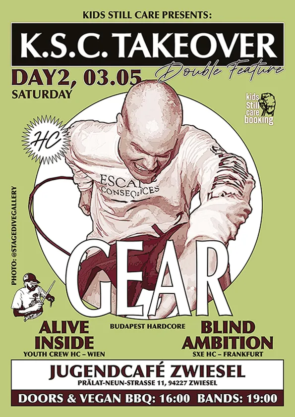 Gear, Alive Inside, Blind Ambition im Jugendcafe Kaff Zwiesel